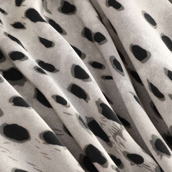 Leopard Drawstring Split Maxi Skirt - Picture 5 of 6